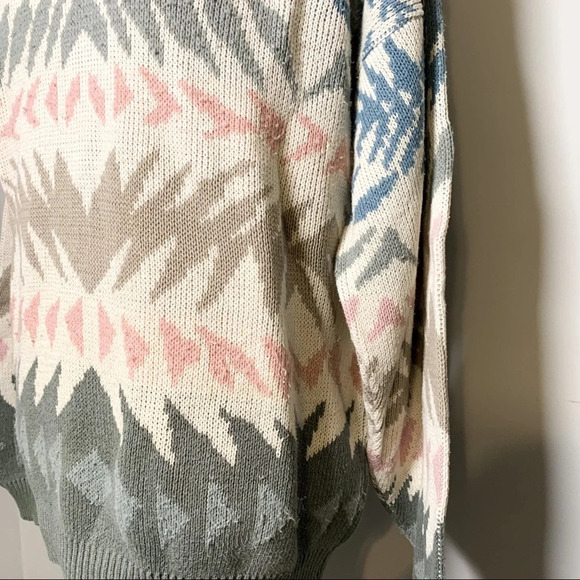 VINTAGE Multicolor Crewneck Sweater - Picture 3 of 5